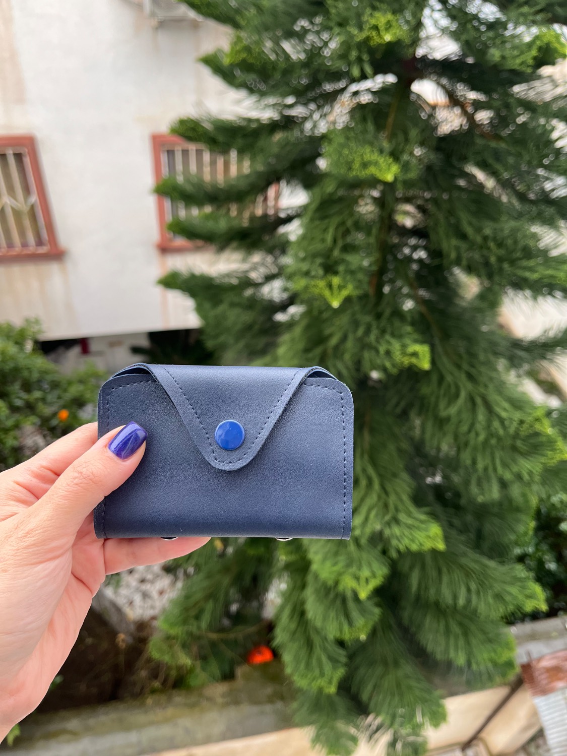 جاکارتی چرمی دست دوز سایز  11*8 سانتی متر